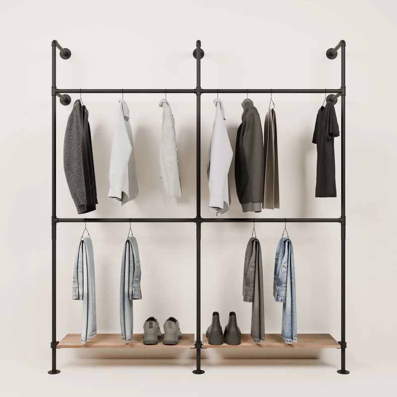 KIM DOUBLE 2 OAK – 2 hyllor nedan