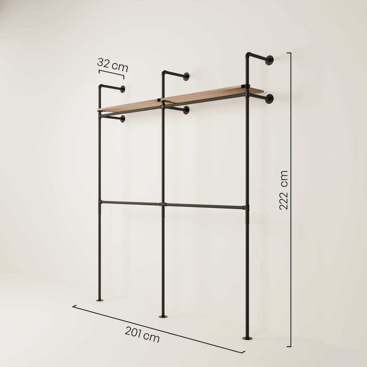 KIM DOUBLE 2 OAK – 2 ripiani