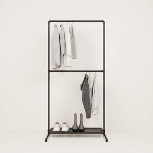 LAS 1 METAL – 1 shelf | Metal clothes rack with shelf