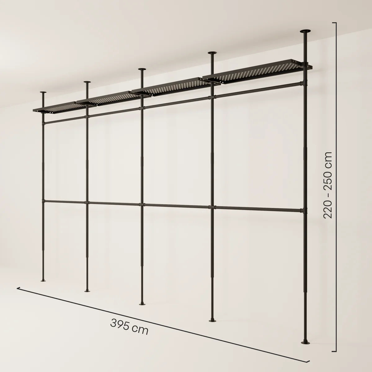 LOFT 4 METAL – 4 hyllor