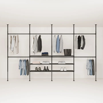 LOFT 4 METAL – 6 hyllplan i mitten