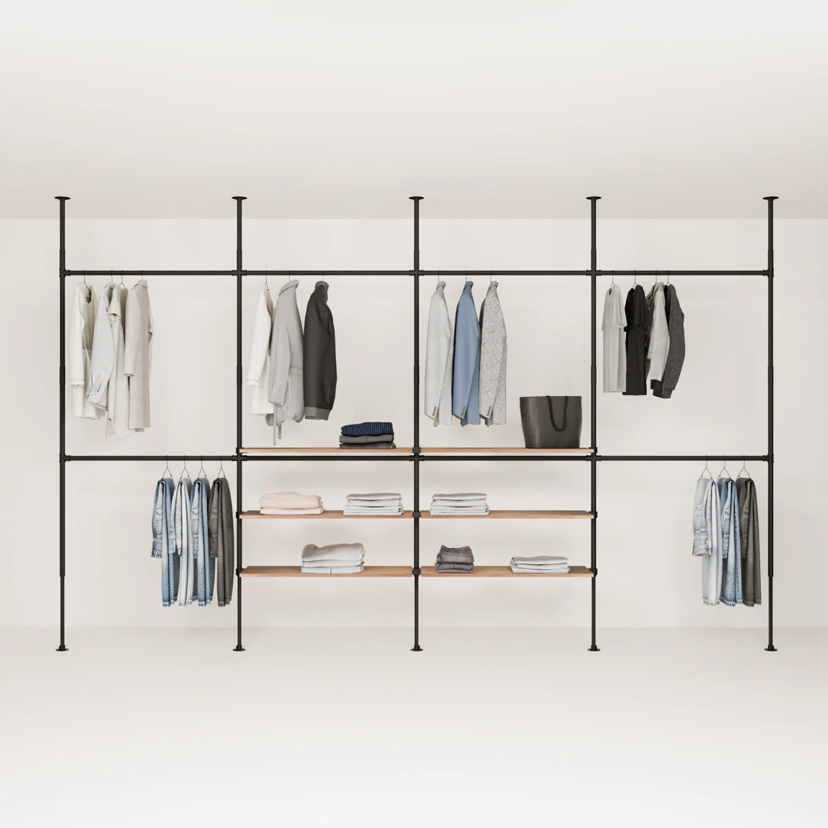 LOFT 4 OAK – 6 hyllplan i mitten