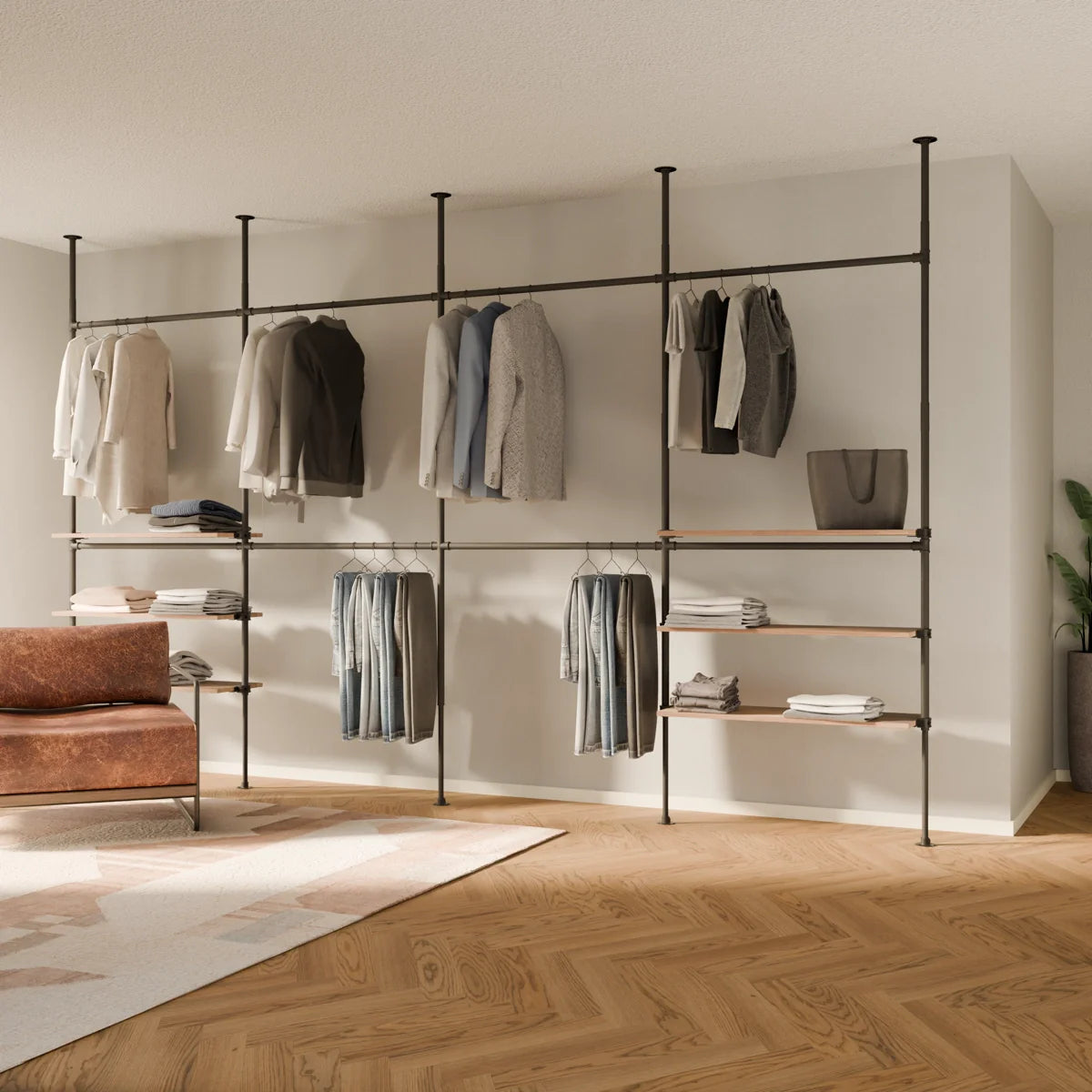 LOFT 4 OAK – 6 externa hyllor