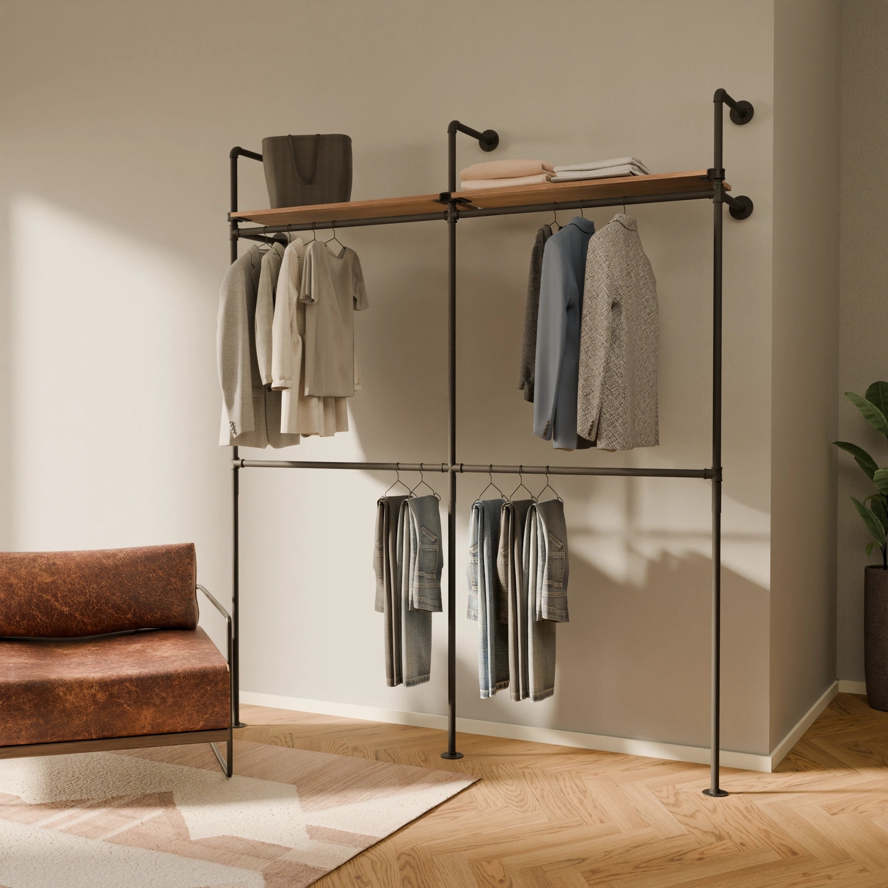 KIM DOUBLE 2 OAK – 2 hyllor