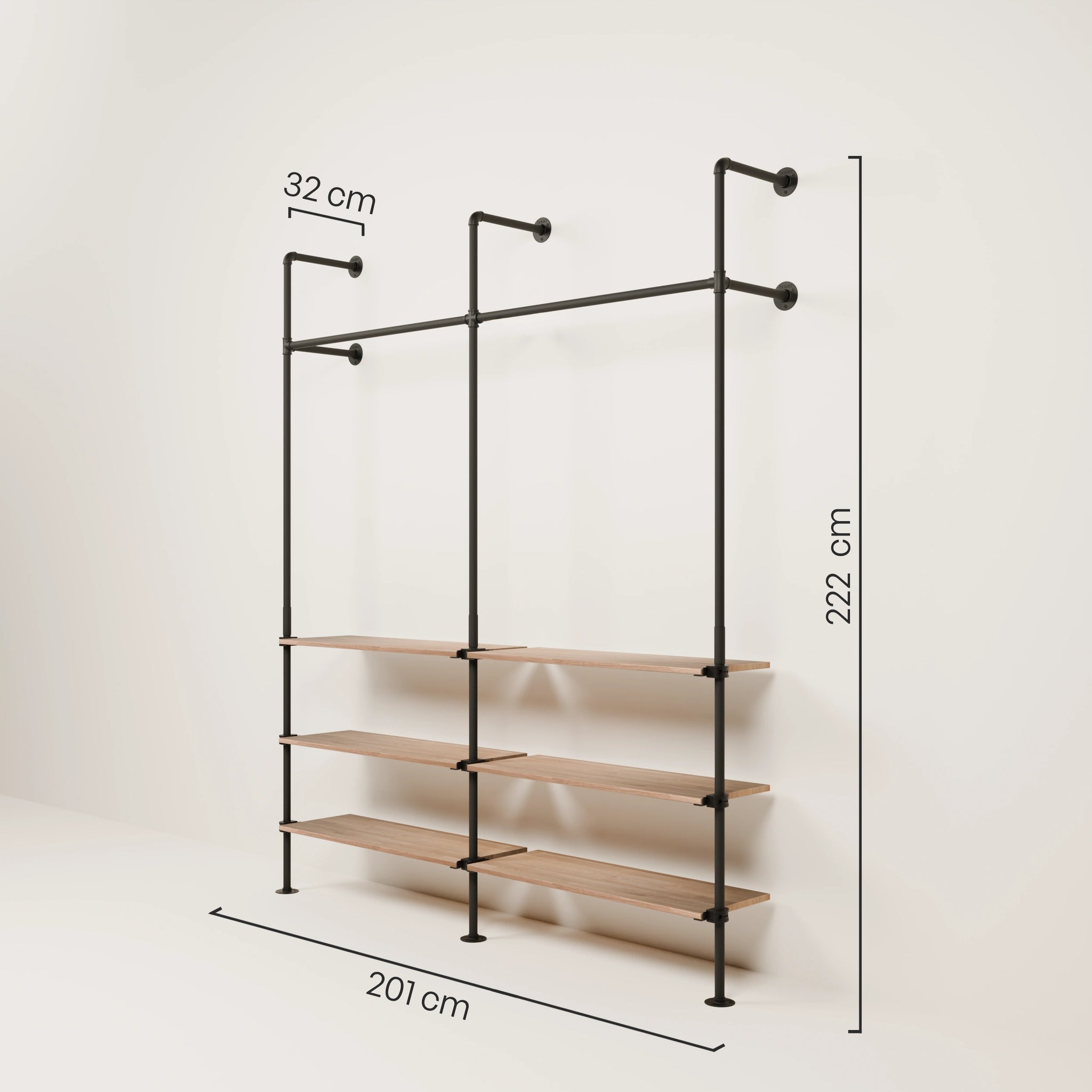 KIM 2 OAK – 6 shelves