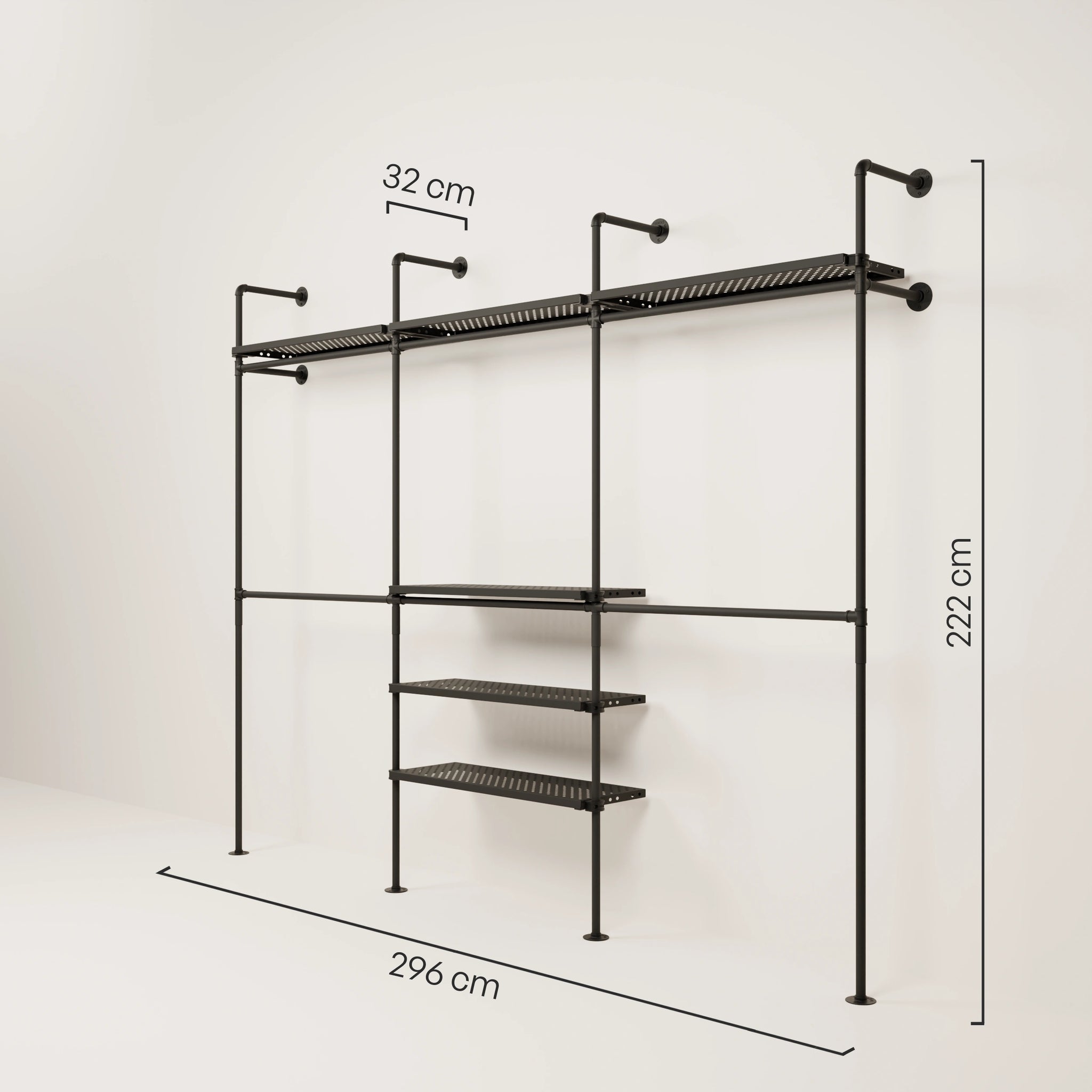 KIM DOUBLE 3 METAL – 6 shelves