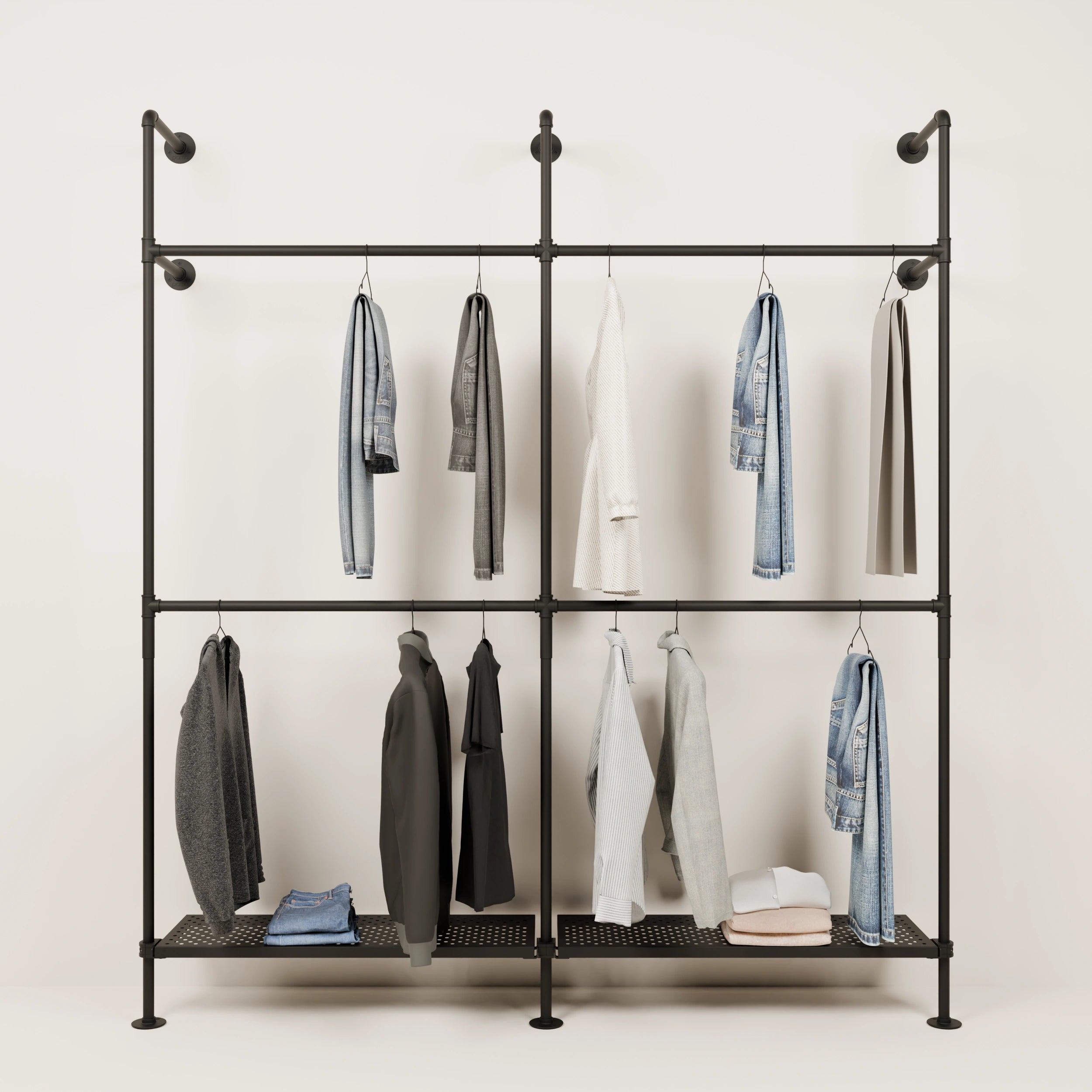 KIM DOUBLE 2 METAL – 2 hyllor nedan