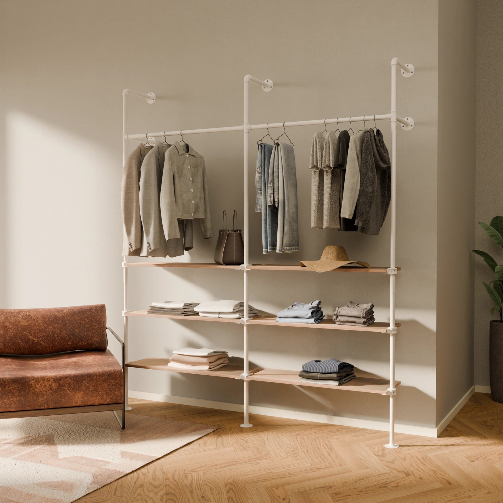 KIM 2 OAK – 6 hyllplan | vit