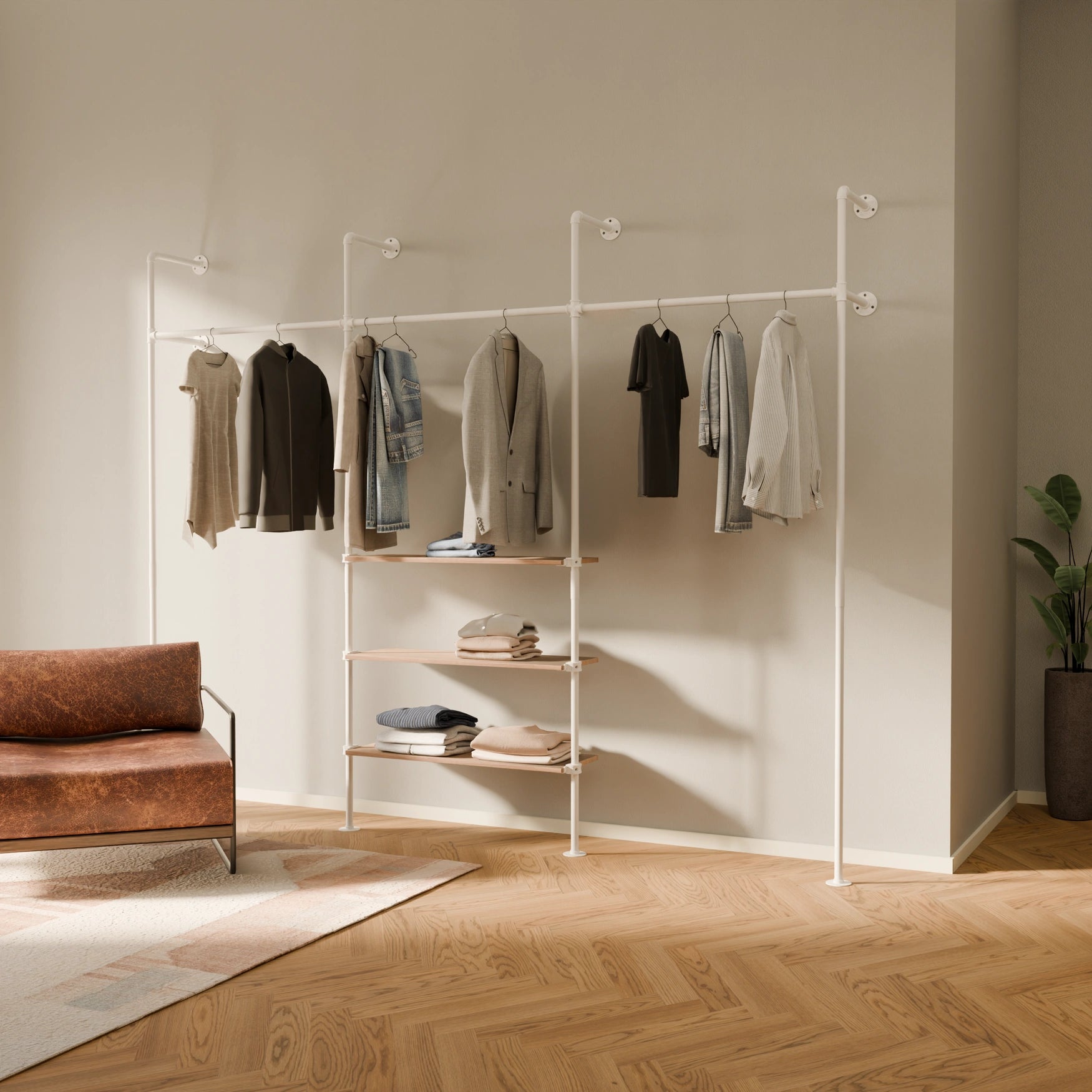 KIM 3 OAK – 3 hyllplan | vit