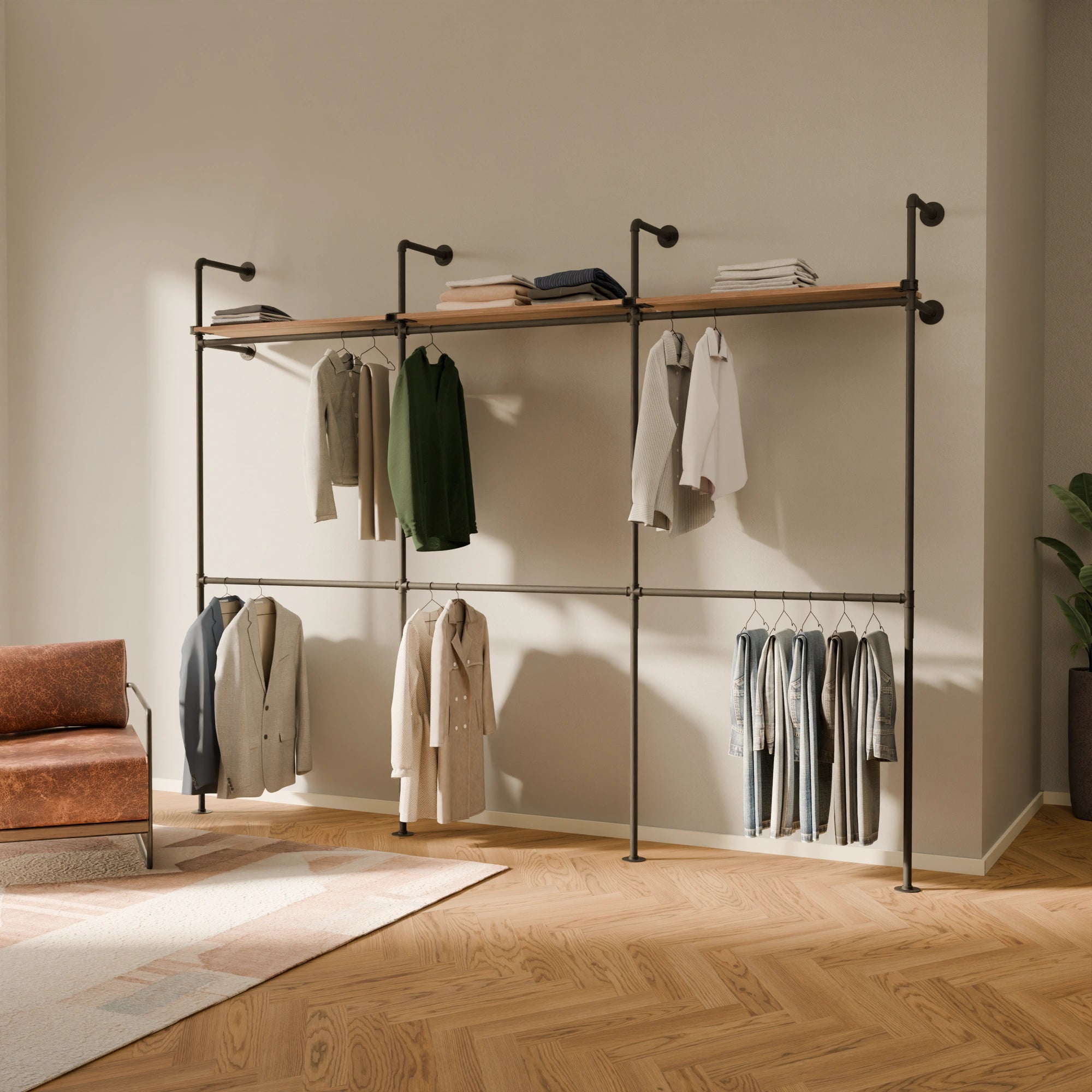KIM DOUBLE 3 OAK – 3 top shelves