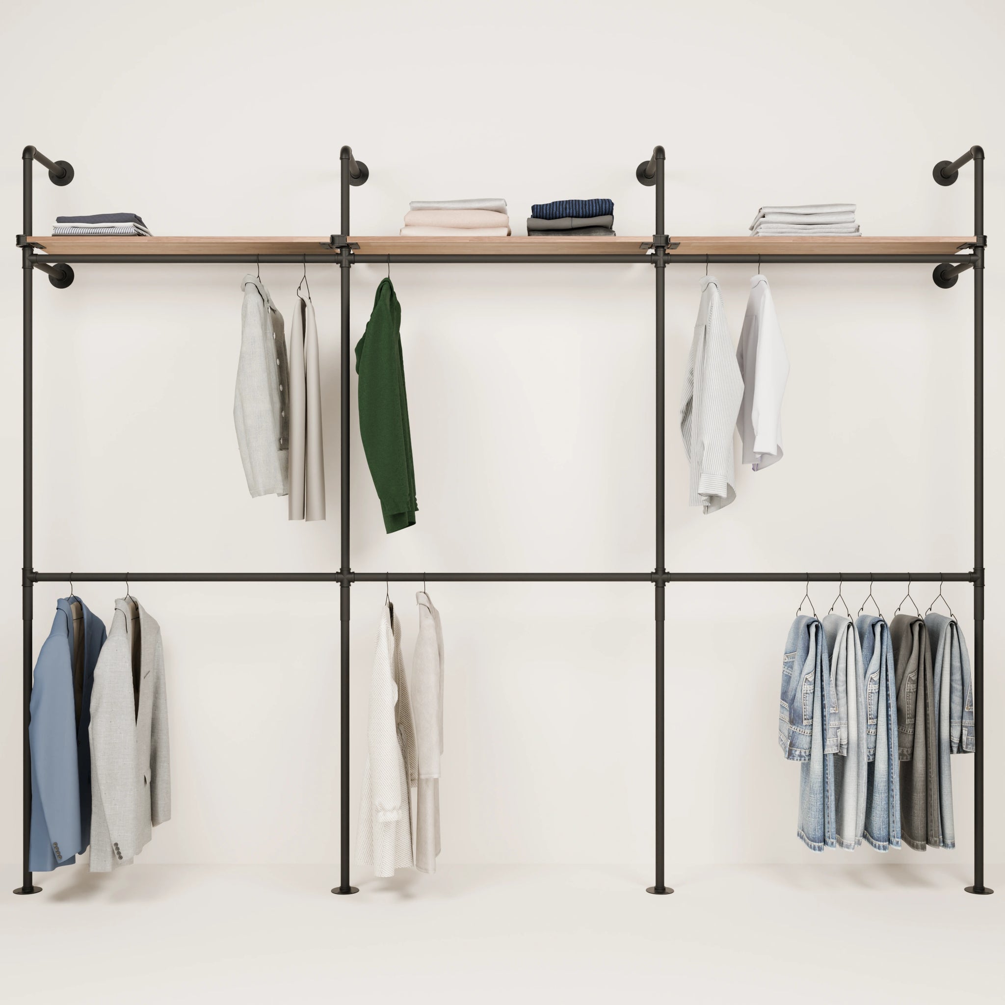 KIM DOUBLE 3 OAK – 3 top shelves