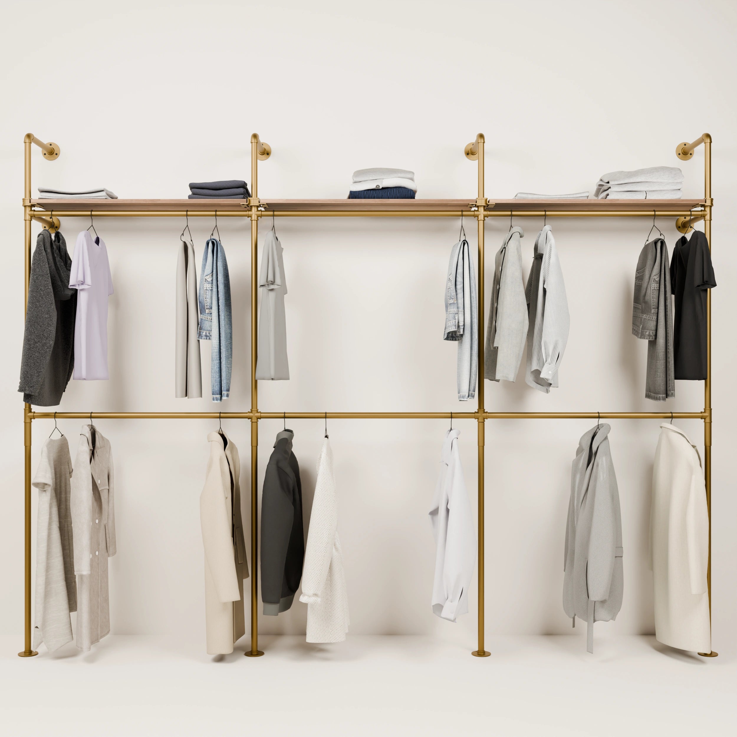 KIM DOUBLE 3 OAK – 3 topphyllor | guld