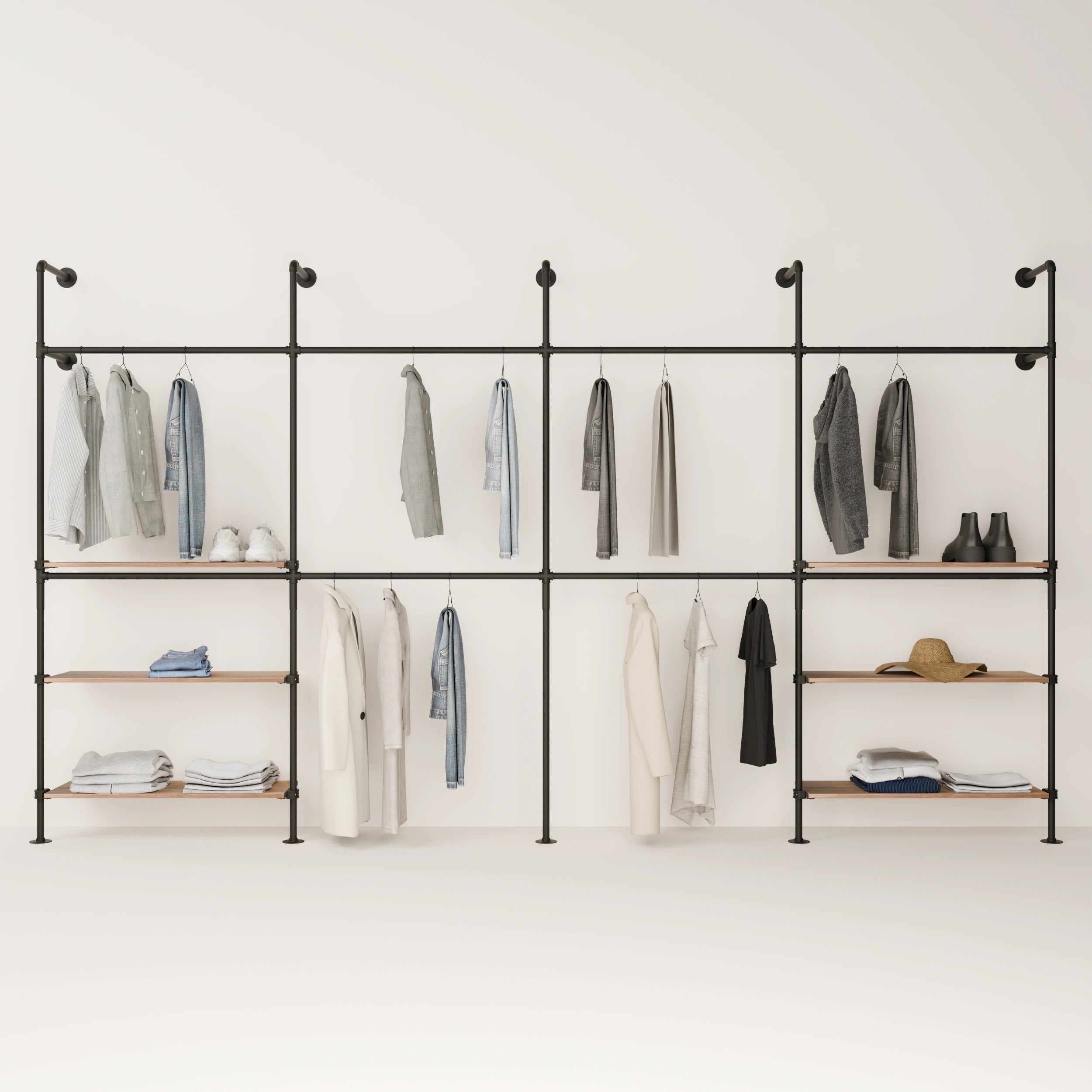 KIM DOUBLE 4 OAK – 6 hyllplan