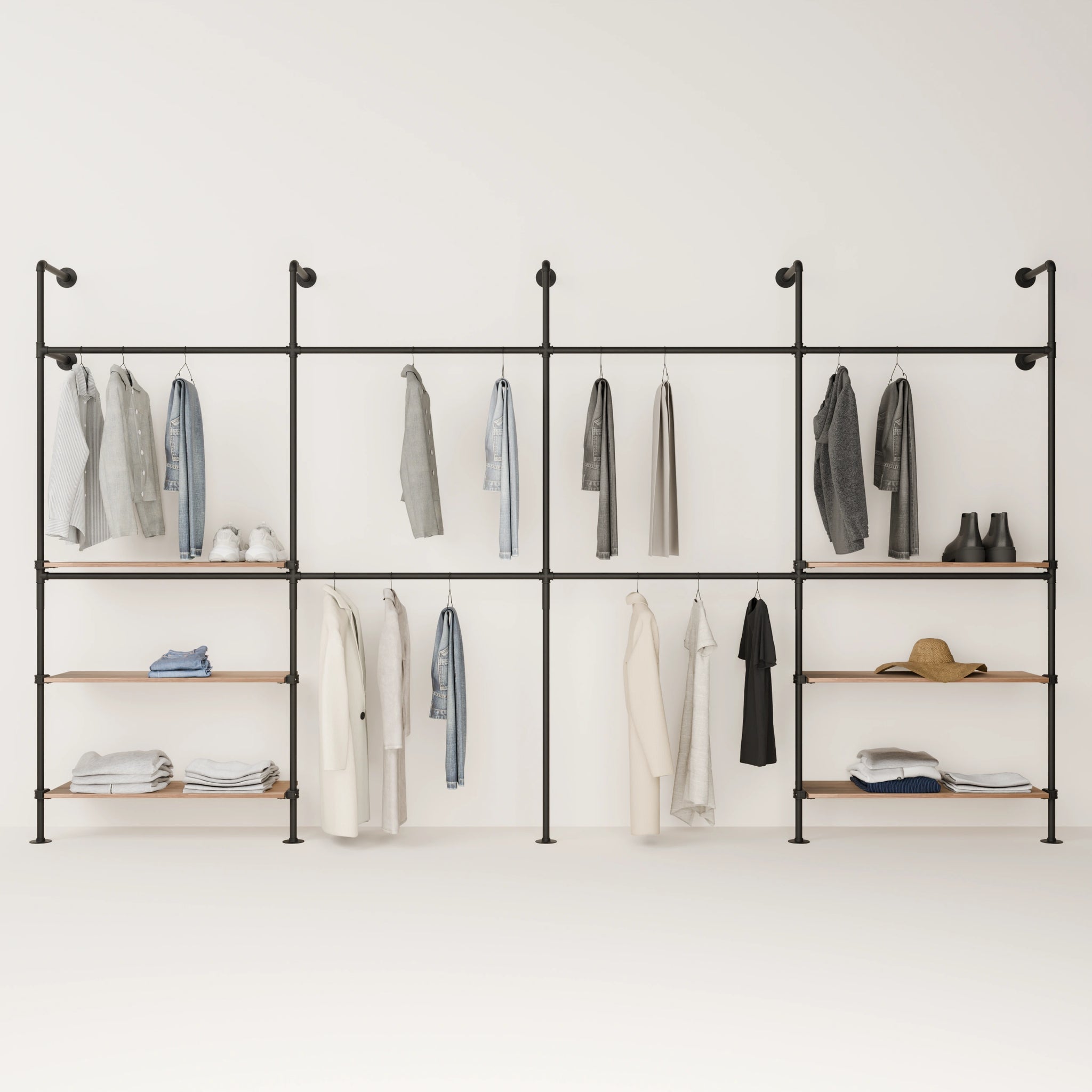 KIM DOUBLE 4 OAK – 6 hyllplan